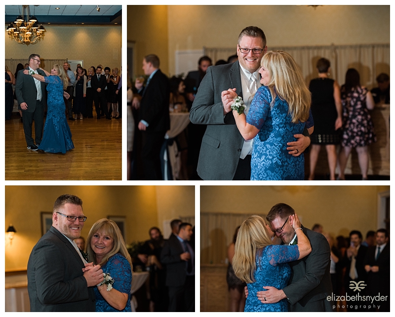 Mother shares a dance with groom in Buffalo, NY