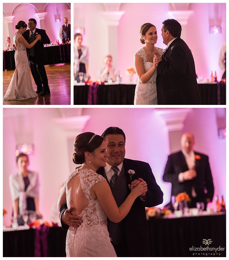 A bride and her father share a dance in Buffalo, NY