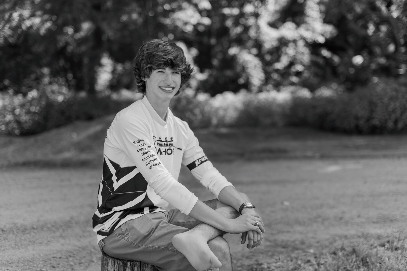 High school senior portrait in Clarence